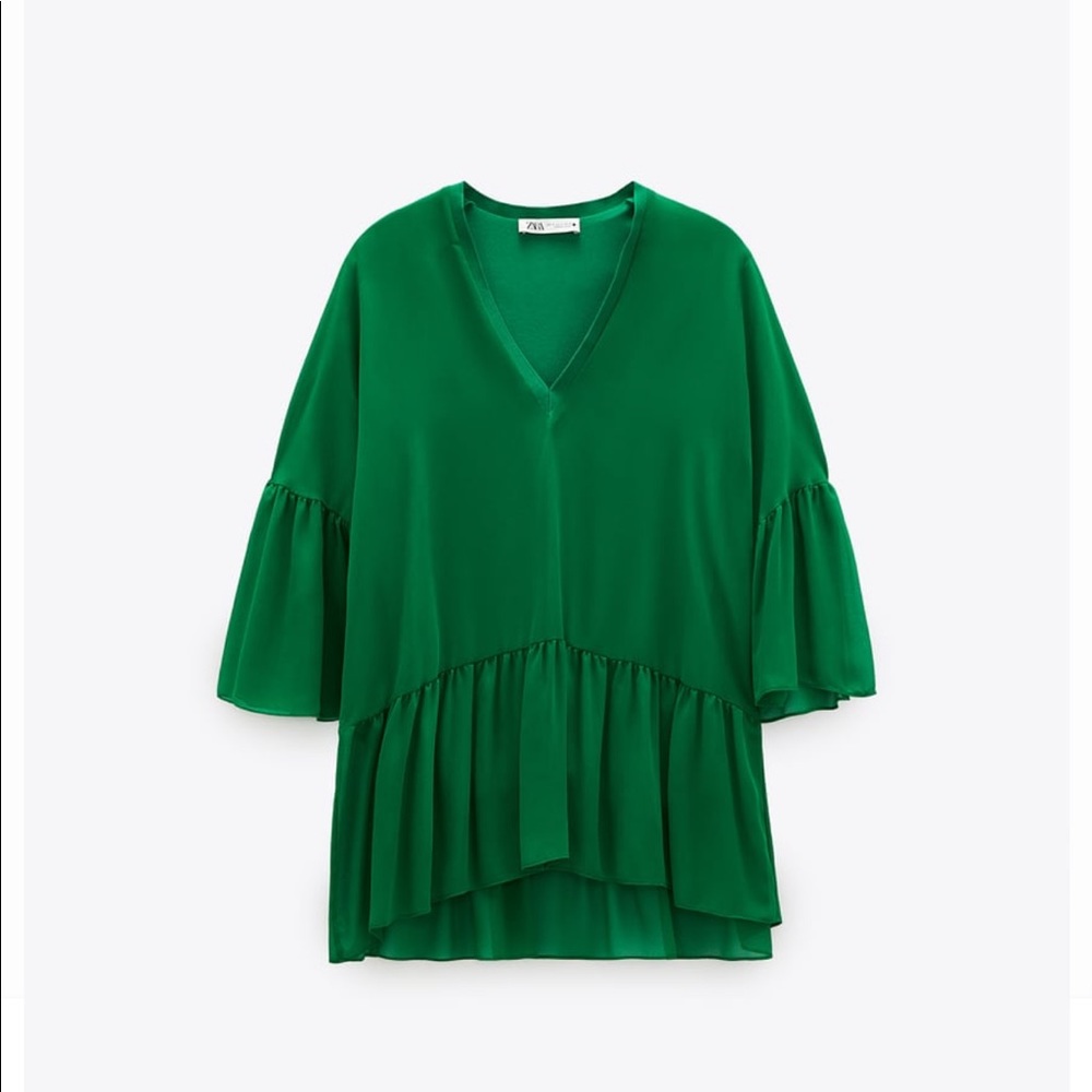 Zara Ruffled Flowy blouse